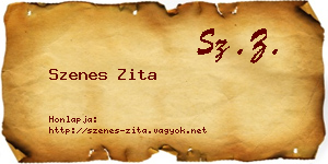 Szenes Zita névjegykártya